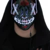 LED Maske - Horror - Hvit - 3 modus