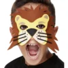 Løvemaske i filt