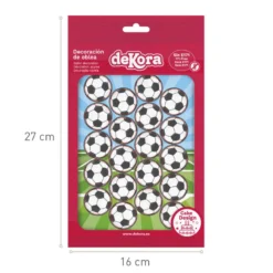 Mini fotball kakeskilt i spiselig papir
