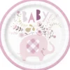 Pink Floral Elephant