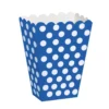 Popcorn Box - Blå Dots