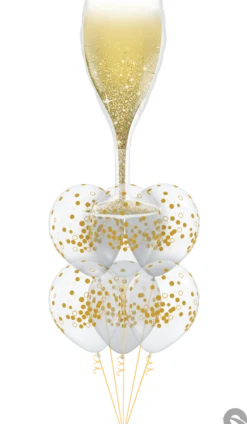 Premium Ballongfigur - Champagneglass