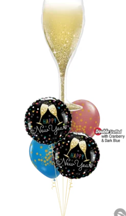 Premium Ballongfigur - Champagneglass