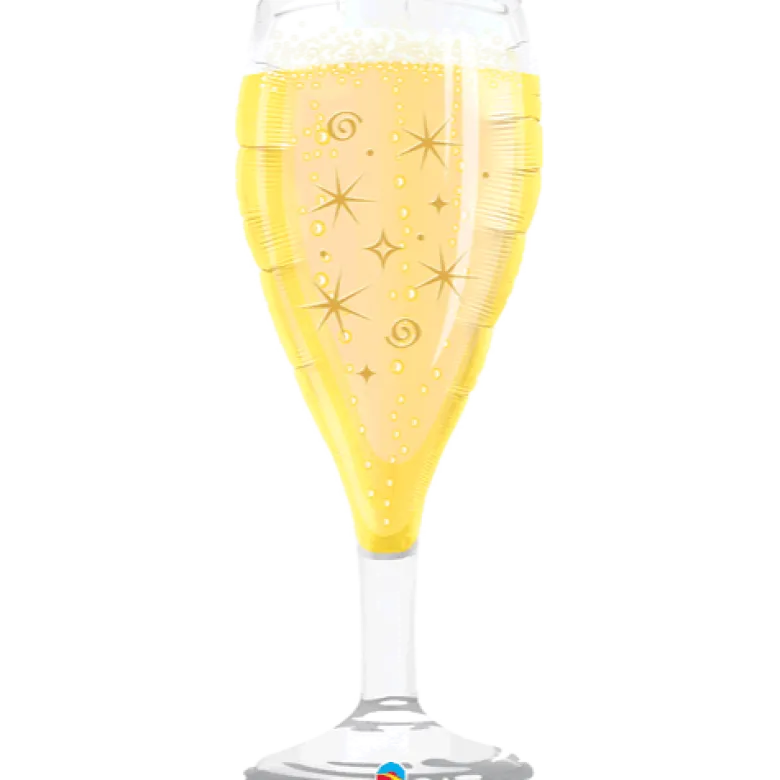 Premium Ballongfigur - Champagneglass