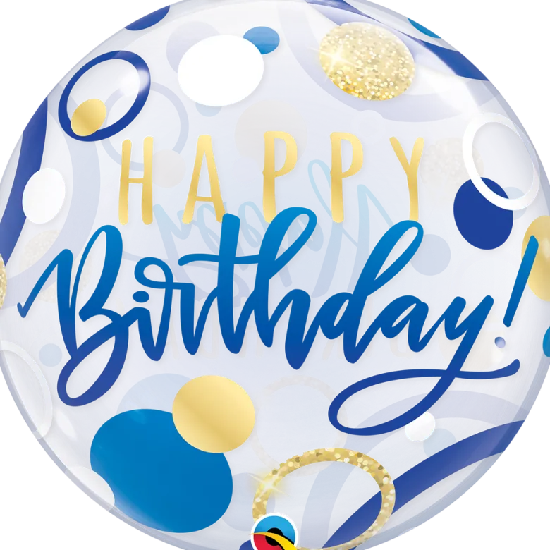 Premium Bubbleballong - "Happy Birthday"
