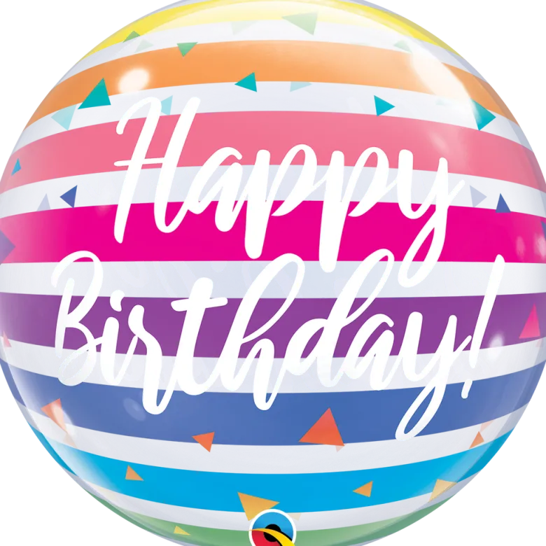 Premium Bubbleballong - "Happy Birthday"