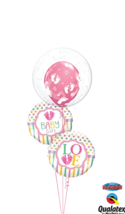 Premium Bubbleballong - Hvite Fotavtrykk