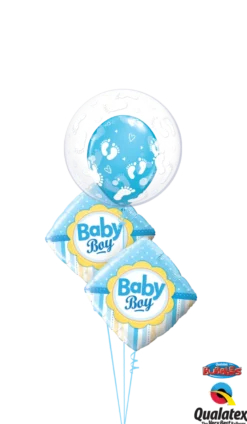 Premium Bubbleballong - Hvite Fotavtrykk