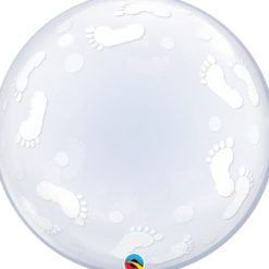 Premium Bubbleballong - Hvite Fotavtrykk