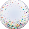 Premium Bubbleballong - Konfetti Prikker
