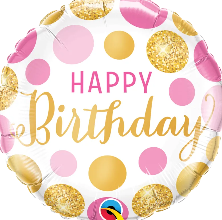 Premium Folieballong - "Happy Birthday"