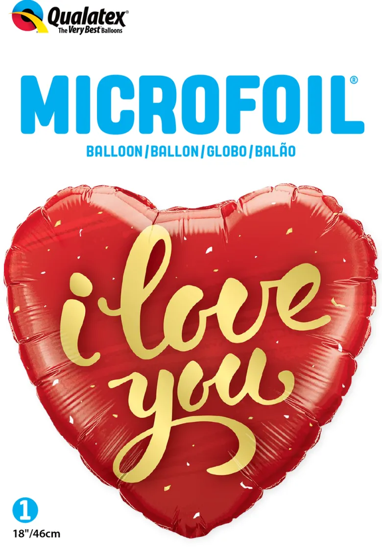 Premium Folieballong - Hjerte I Love You