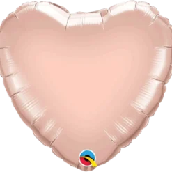 Premium Folieballong - Hjerte - Rosegull