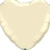 Premium Folieballong - Hjerte - Elfenben