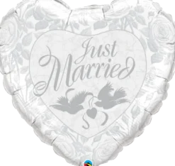 Premium Folieballong - "Just Married"