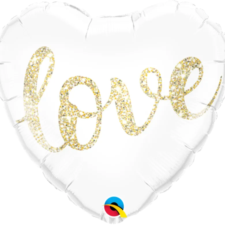 Premium Folieballong - "Love" Hjerte