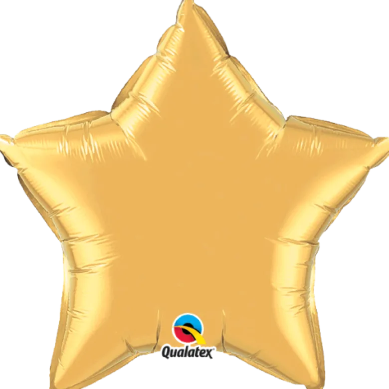 Premium Folieballong - Stjerne - Gull