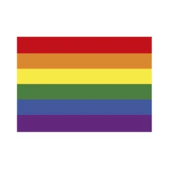 Rainbow flagg - Firkantet