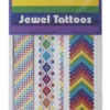 Rainbow glitter tattoos - 3 assorterte