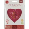 Rød hjerteballong - "Love is in the air"