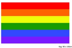 Regnbueflagg - Pride - Flagg