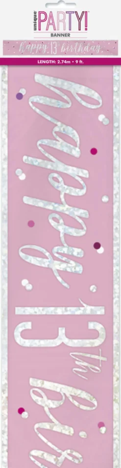 Rosa & Sølv Glitz - #13