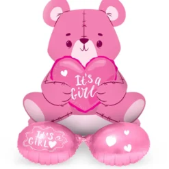 Rosa teddybjørn - "Its a Girl"
