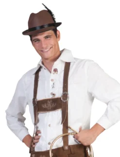 Skjorte, Alpe - Oktoberfest - Hvit
