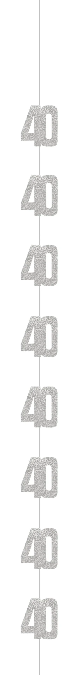 Sort & Sølv Glitz - #40