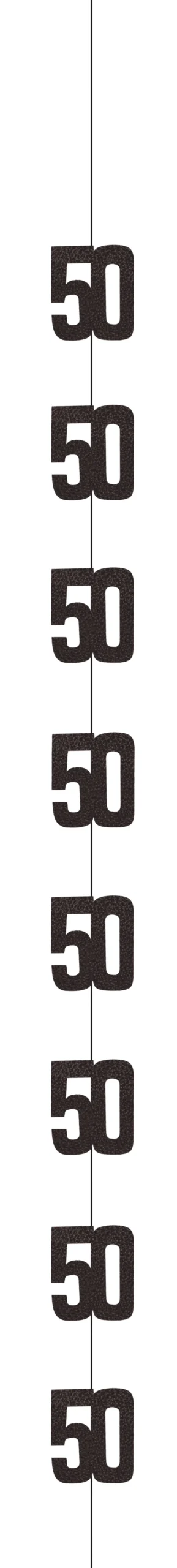 Sort & Sølv Glitz - #50