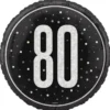 Sort & Sølv Glitz - #80