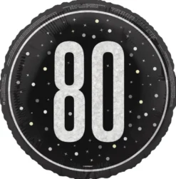 Sort & Sølv Glitz - #80