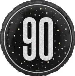 Sort & Sølv Glitz - #90