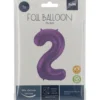 Tallballong Folie - Nummer 2 - Lilla