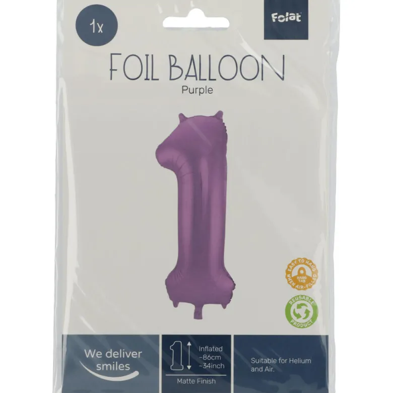 Tallballong Folie - Nummer 1 - Lilla