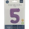 Tallballong Folie - Nummer 5 - Lilla
