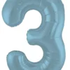 Tallballong - Nummer 3 - Pastel Blå Matt