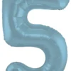 Tallballong - Nummer 5 - Pastel Blå Matt