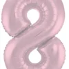 Tallballong - Nummer 8 -Pastel Rosa Matt