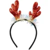 Tiara reinsdyrhorn med glitter
