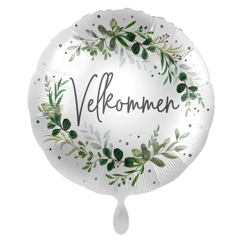 Velkommen - Grønn floral