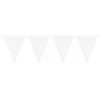 Vimpelbanner - Plast - Hvit