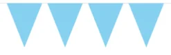 Vimpelbanner - Plast - Lys Blå