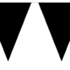 Vimpelbanner -Plast - Svart